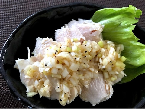 鶏ハムのねぎ塩レモンたれ 夏に爽やか レシピ 作り方 By Balletmom 楽天レシピ